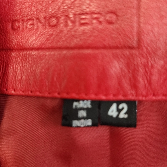 Cigno Nero Genuine Leather Jacket size 42. - Picture 6 of 6